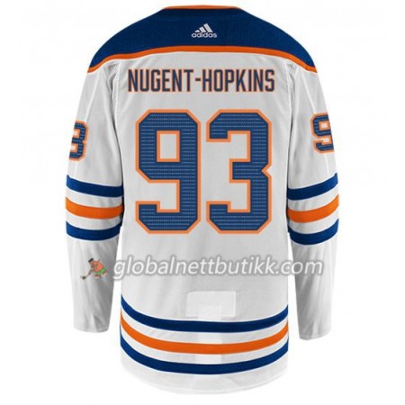 Edmonton Oilers Hockeydrakt NUGENT-HOPKINS 93 Hvit Adidas Authentic - Herre